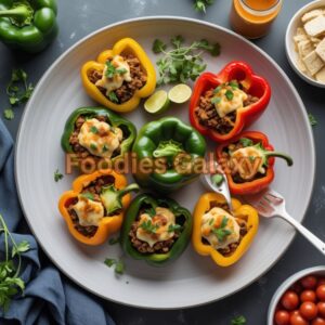 Stuffed Bell Peppers with Vegan Cheese