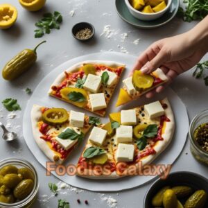 Paneer Pickle Pizza 