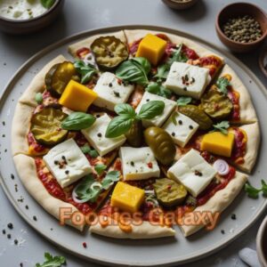 Paneer Pickle Pizza 