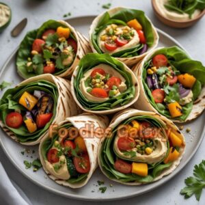 Grilled Veggie and Hummus Wrap