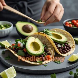 Avocado and Black Bean Taco