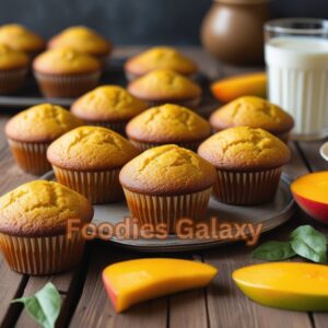 Eggless Mango Muffins 