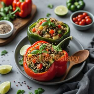 Quinoa and Veggie Stuffed Bell Peppers