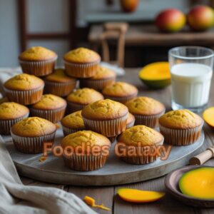 Eggless Mango Muffins 