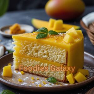 Eggless Mango Cake