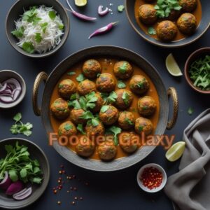 Mushroom Soya Kofta Curry with Veggie Balls