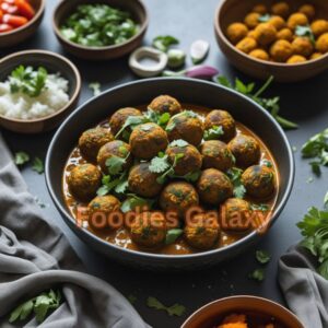 Mushroom Soya Kofta Curry with Veggie Balls