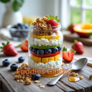 Cottage Cheese Snack Jar with Fruit