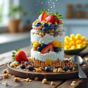 Cottage Cheese Snack Jar with Fruit