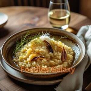 Caramelized Fennel and Saffron Risotto