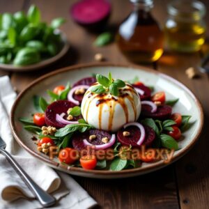 Roasted Beet and Burrata Salad with Balsamic Glaze