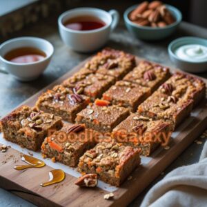 Carrot Cake Oatmeal Bars