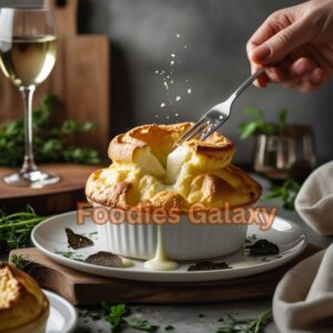 French Truffle & Brie Soufflé 