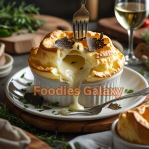 French Truffle & Brie Soufflé 