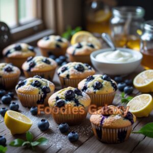 High-Protein Lemon-Blueberry Muffins