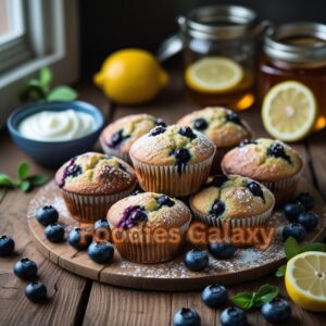 High-Protein Lemon-Blueberry Muffins