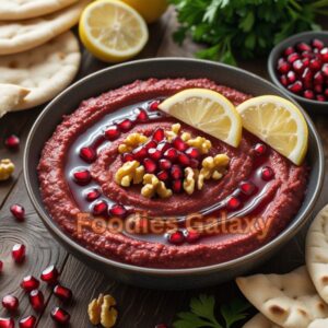 Lebanese Muhammara with Pomegranate Reduction