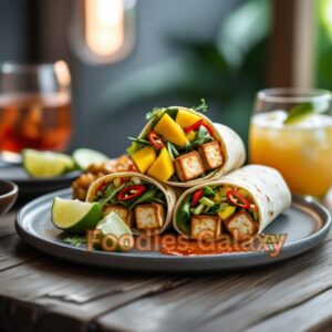 Easy Mango Chili Tofu Wrap
