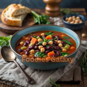 Slow Cooker Veggie Bean Soup