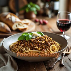 Walnut-Lentil Bolognese