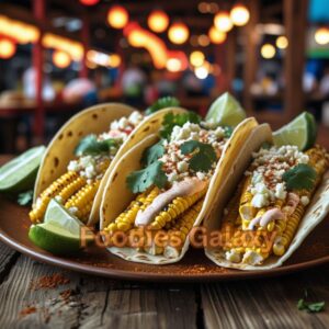 Authentic Mexican-Style Street Corn Tacos 