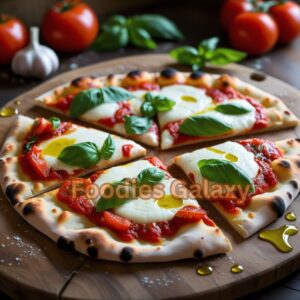 Easy Italian Margherita Flatbread Pizza
