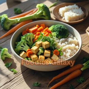 Easy 15-Minute Tofu and Vegetable Rice Bowls