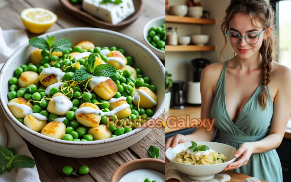 Feta Gnocchi with Lemony Yogurt Sauce 