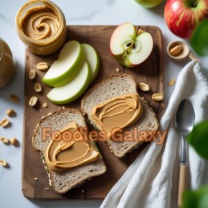 Healthy Peanut Butter and Apple Sandwich