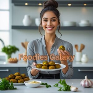 Crispy Baked Falafel with Creamy Tahini Sauce