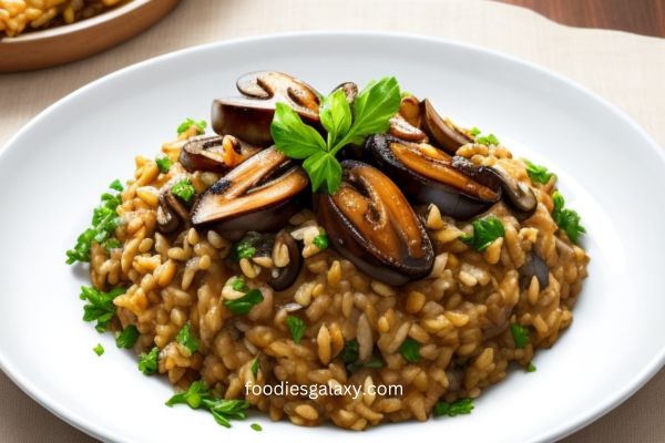  Savoring Vegetarian Mushroom Risotto: A Wholesome Delight