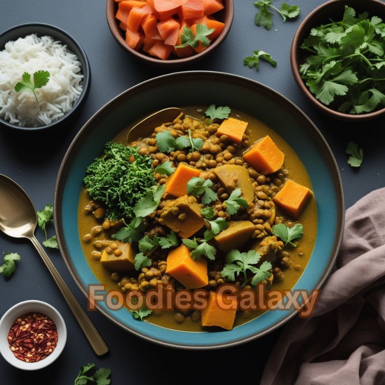 Vegan Lentil and Sweet Potato Curry