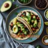 Avocado and Black Bean Taco