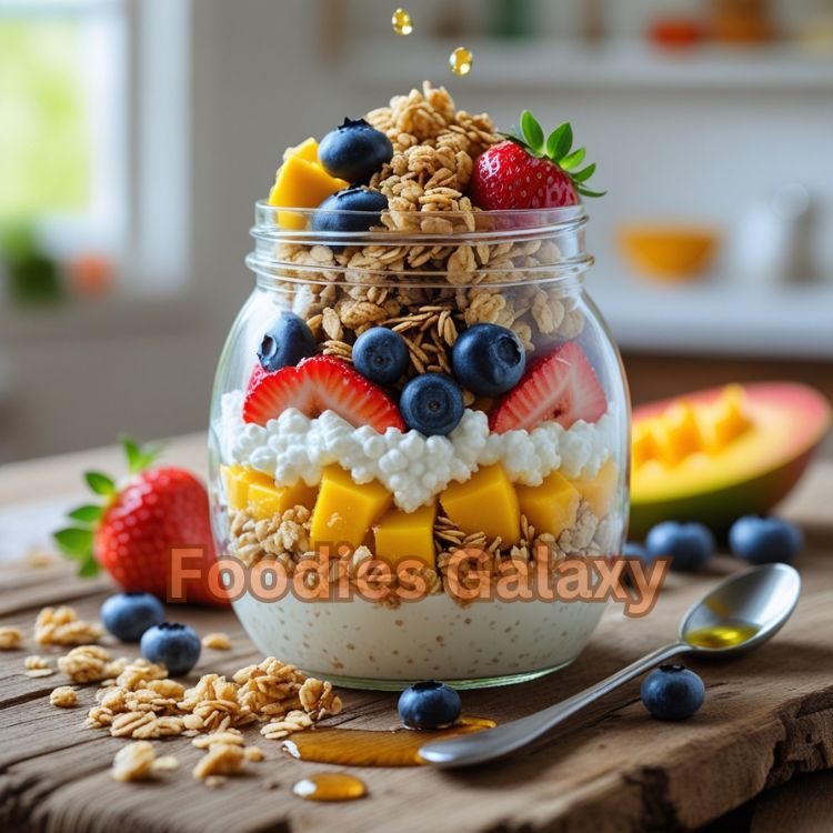 Cottage Cheese Snack Jar with Fruit