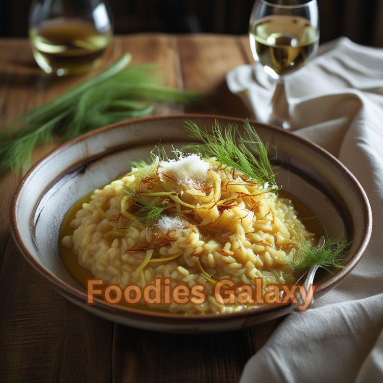 Caramelized Fennel and Saffron Risotto