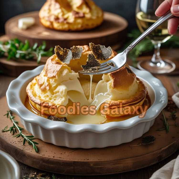 French Truffle & Brie Soufflé