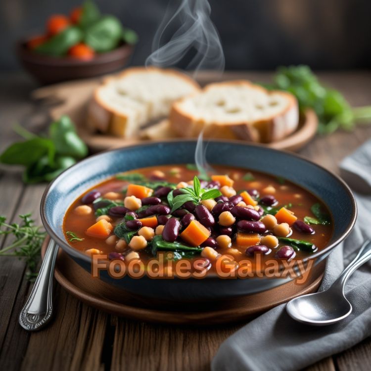 Slow Cooker Veggie Bean Soup