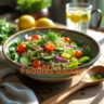 Spring Salad with Barley and Lemon Chive Vinaigrette