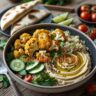 Roasted Cauliflower and Hummus Bowl