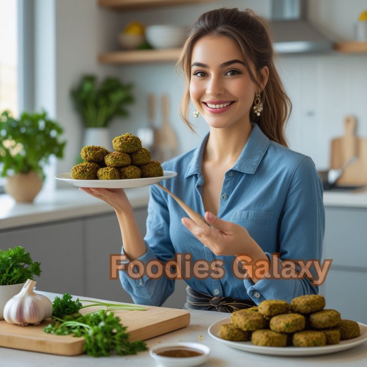 Crispy Baked Falafel with Creamy Tahini Sauce
